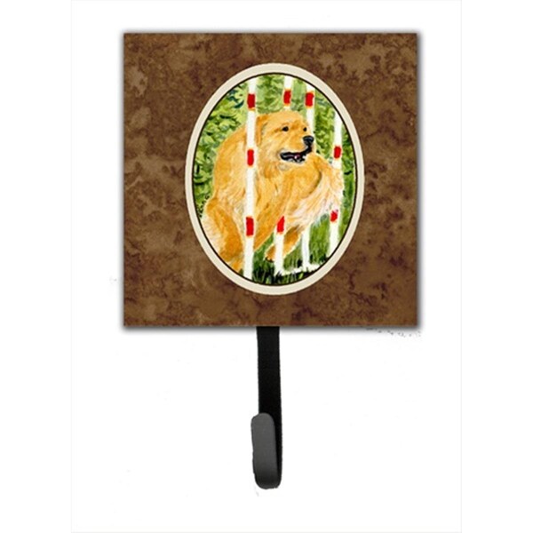 Jensendistributionservices 4.25 x 6 in. Golden Retriever Leash Or Key Hook - MI1657576