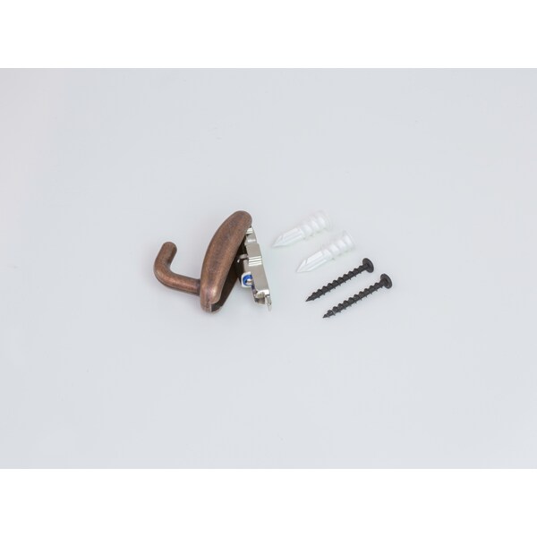Hangman Snap Hook Modern Wall Hook w/ Hidden Hardware Oiled Bronze Holds 50 lbs Hardware included - SH-OB