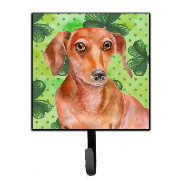Jensendistributionservices Red Dachshund St Patricks Leash or Key Holder - MI1717218