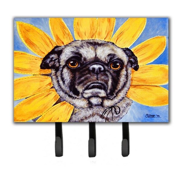 Jensendistributionservices Sunflower Pug Leash or Key Holder - MI1718297