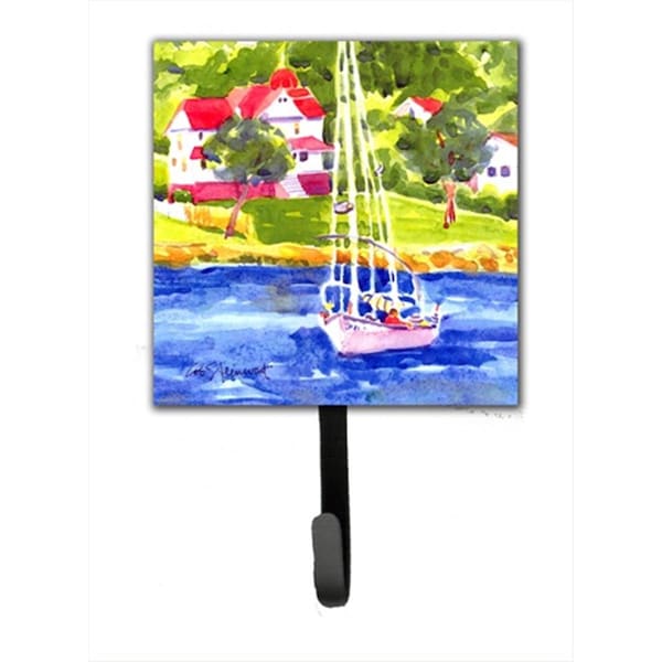 Jensendistributionservices Sailboat On The Lake Leash Holder Or Key Hook - MI1656620