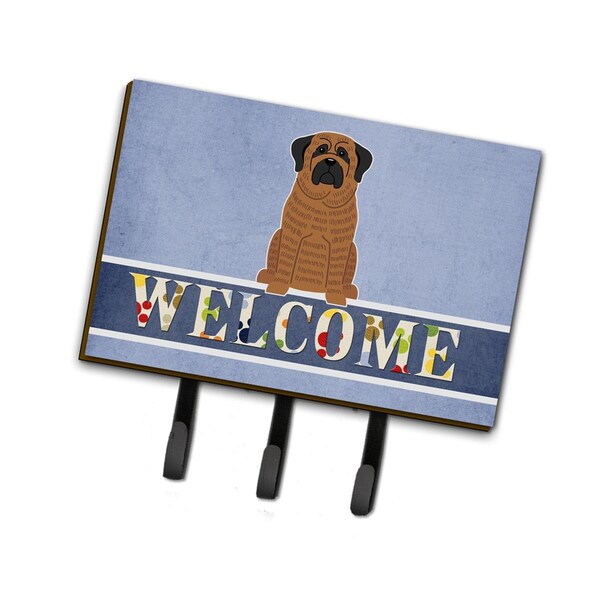 Carolines Treasures Mastiff Brindle Welcome Leash or Key Holder - BB5596TH68
