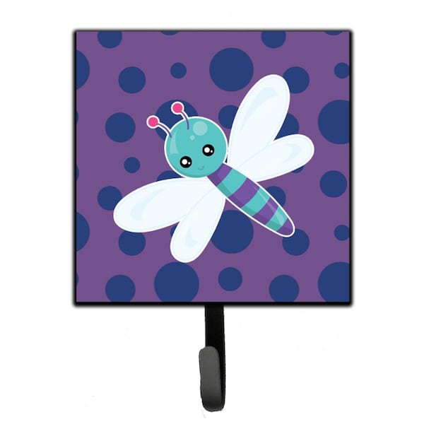Carolines Treasures Dragonfly on Purple Polkadots Leash or Key Holder - BB7099SH4