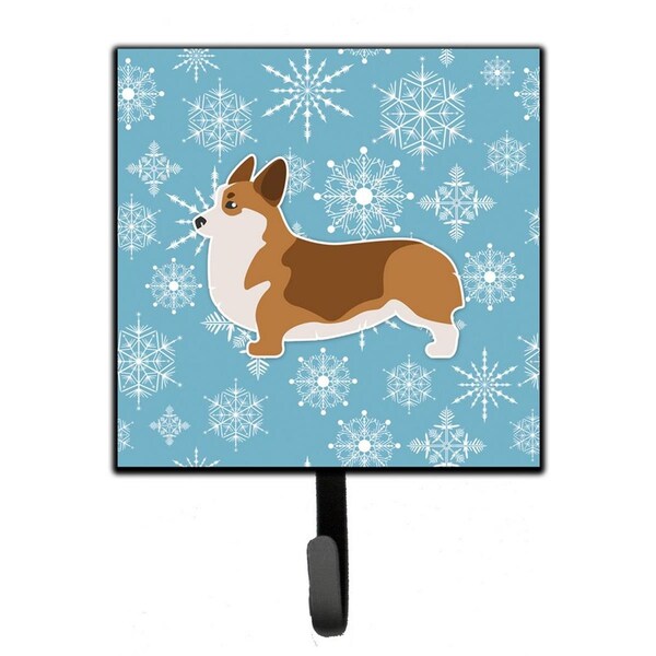 Carolines Treasures Winter Snowflake Corgi Leash or Key Holder - BB3520SH4