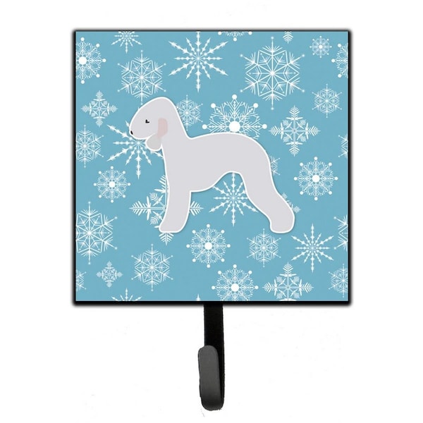Carolines Treasures Winter Snowflake Bedlington Terrier Leash or Key Holder - BB3494SH4