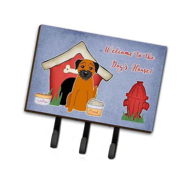 Carolines Treasures Dog House Collection Border Terrier Leash or Key Holder - BB2793TH68