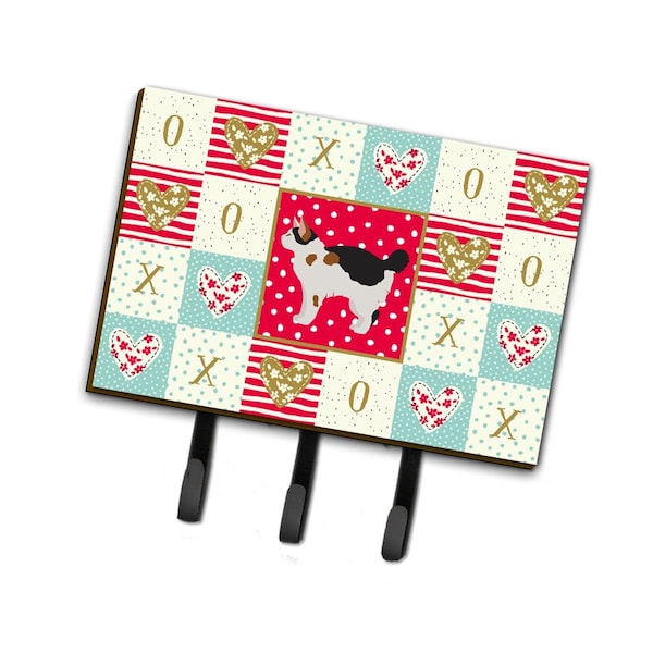 Carolines Treasures 6 x 2 x 9 in. Manx No.3 Cat Love Leash or Key Holder - CK5648TH68