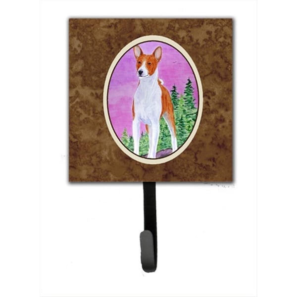 Jensendistributionservices 4.25 x 6 in. Basenji Leash Or Key Hook - MI1719240
