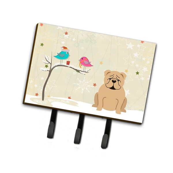 Jensendistributionservices Christmas Presents Between Friends English Bulldog Fawn Leash or Key Holder - MI1714987