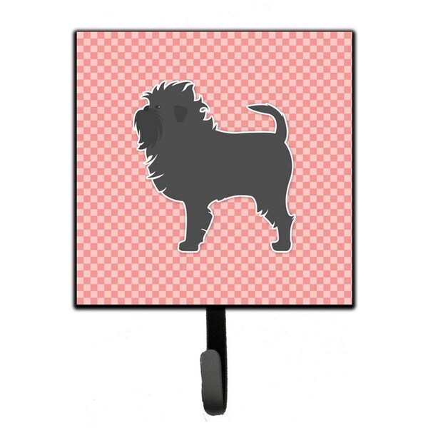 Micasa Affenpinscher Checkerboard Pink Leash or Key Holder - MI224835
