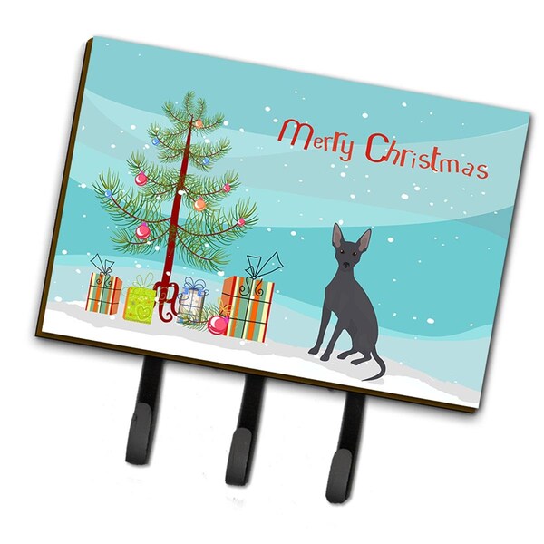 Carolines Treasures Peruvian Hairless Dog Christmas Tree Leash or Key Holder - CK3507TH68