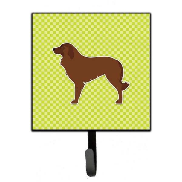 Carolines Treasures Portuguese Sheepdog Dog Checkerboard Green Leash or Key Holder - BB3831SH4