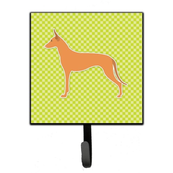 Carolines Treasures Pharaoh Hound Checkerboard Green Leash or Key Holder - BB3788SH4