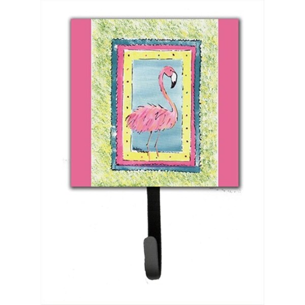 Carolines Treasures Bird - Flamingo Leash Holder Or Key Hook - 8106-ASH4