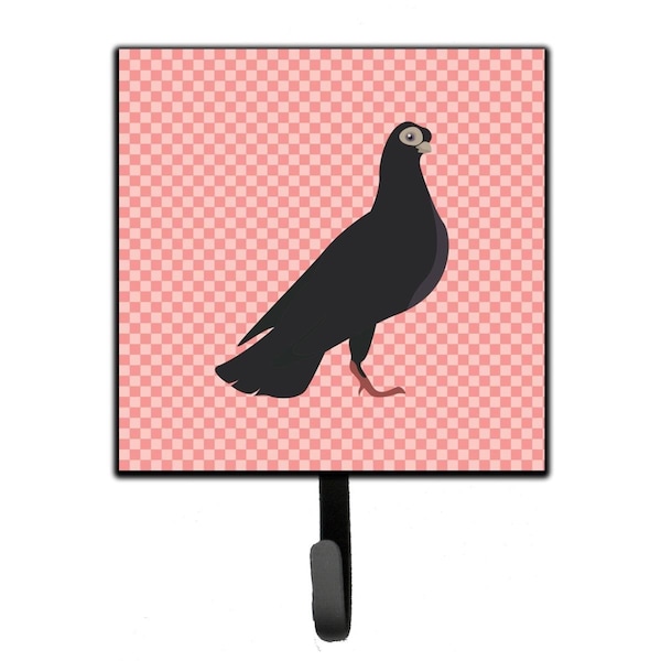 Carolines Treasures Budapest Highflyer Pigeon Pink Check Leash or Key Holder - BB7947SH4