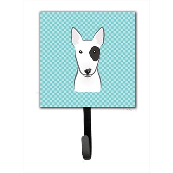 Micasa Checkerboard Blue Bull Terrier Leash Or Key Holder - MI719440