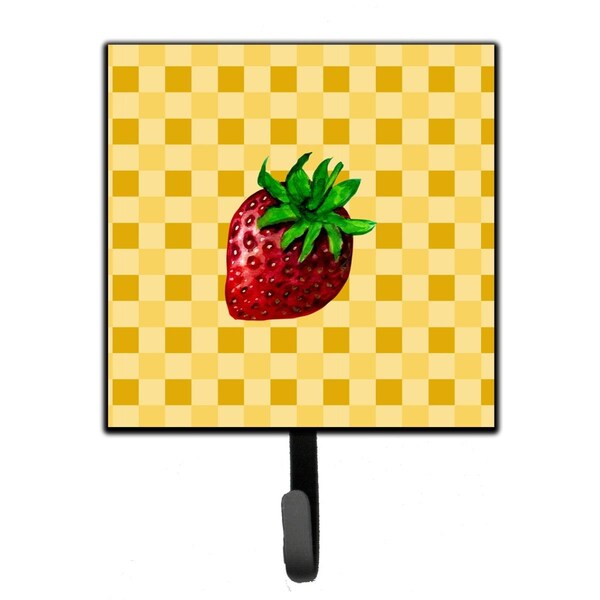 Jensendistributionservices Strawberry on Basketweave Leash or Key Holder - MI1712301
