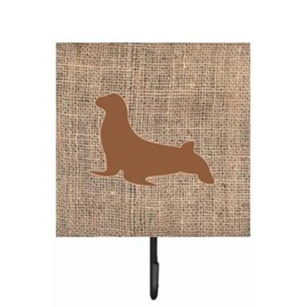 Carolines Treasures Seal Burlap and Brown Leash Or Key Holder - BB1027-BL-BN-SH4