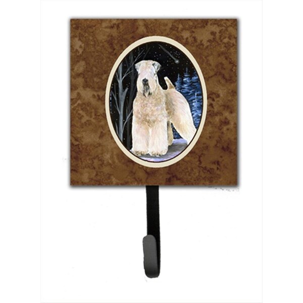 Micasa Starry Night Wheaten Terrier Soft Coated Leash Holder Or Key Hook - MI234475