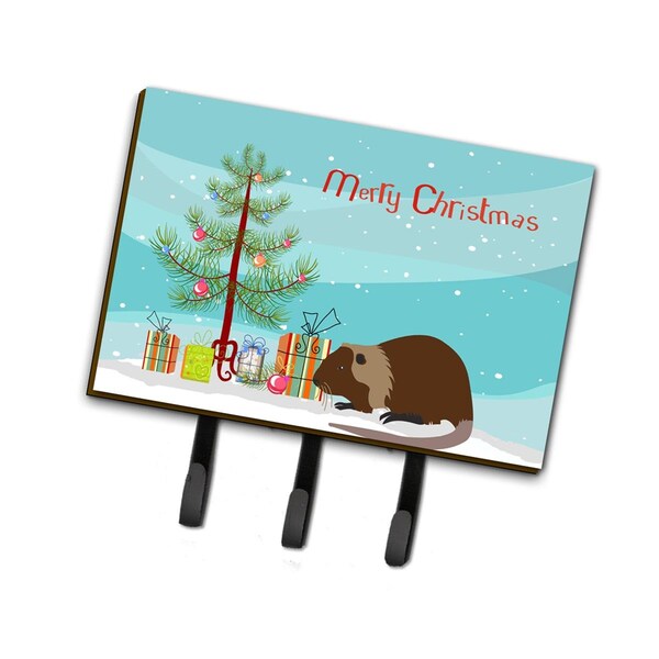 Carolines Treasures Coypu Nutria River Rat Christmas Leash or Key Holder - BB9246TH68