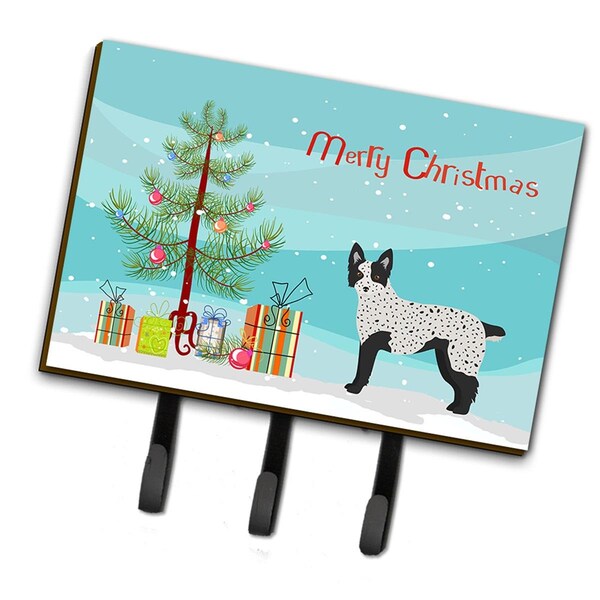 Carolines Treasures Texas Heeler Christmas Tree Leash or Key Holder - CK3877TH68