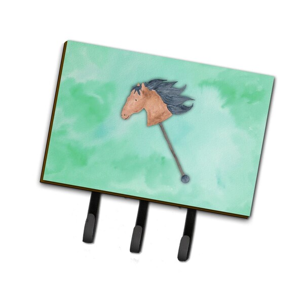 Jensendistributionservices Stick Horse Watercolor Leash or Key Holder - MI1712564