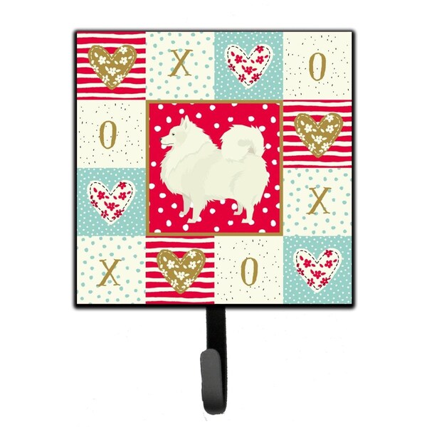 Carolines Treasures 4.25 x 1 x 7 in. Spitz Love Leash or Key Holder - CK5955SH4