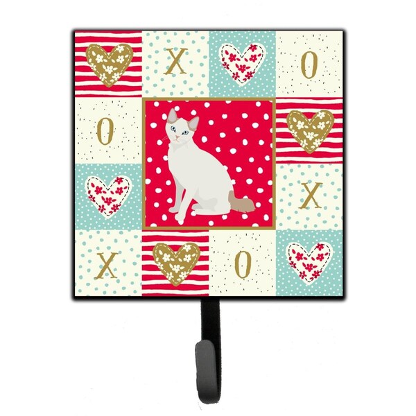 Carolines Treasures 4.25 x 1 x 7 in. Korean Bobtail Cat Love Leash or Key Holder - CK5768SH4