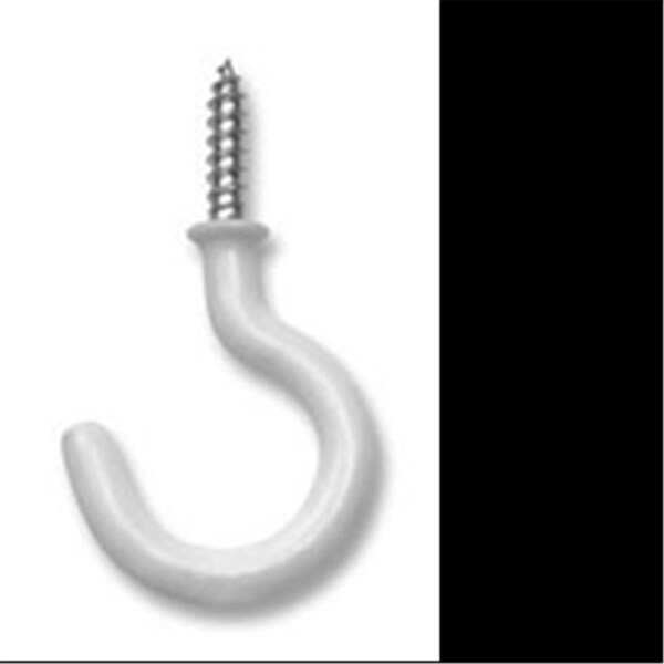 Impex Systems Group 50352 0.88 in. White Vinyl Ook Cup Hook, 12PK - 49223503523