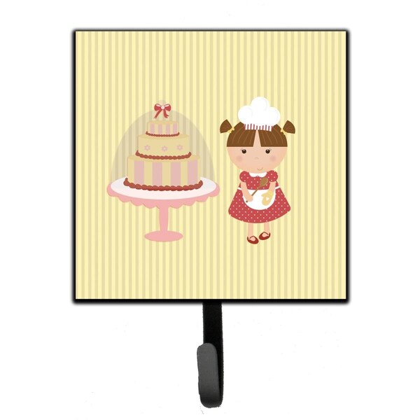 Jensendistributionservices Cake Baker Brunette Yellow Leash or Key Holder - MI1709710
