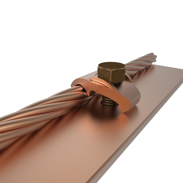Conector a tierra Burndy, calibre 4 AWG, 1.5 pulgadas - GBM26
