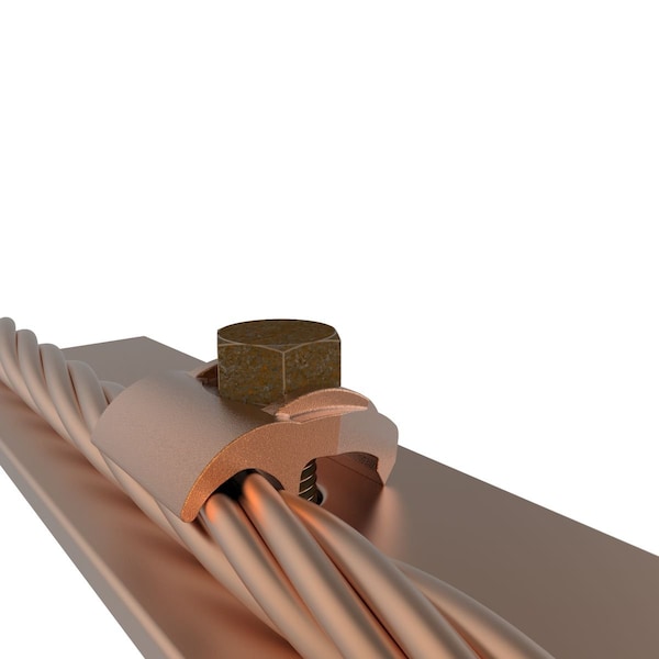 Conector a tierra Burndy, calibre 4 AWG, 1.5 pulgadas - GBM26