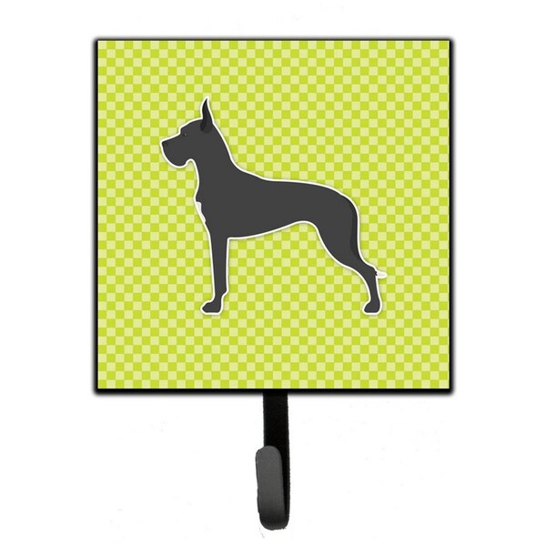 Micasa Great Dane Checkerboard Green Leash or Key Holder - MI227585