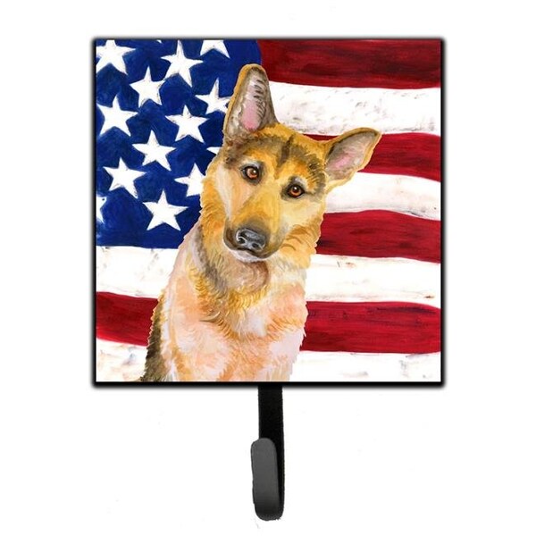 Carolines Treasures Carolines Treasures BB9711SH4 German Shepherd No 2 Patriotic Leash or Key Holder - BB9711SH4