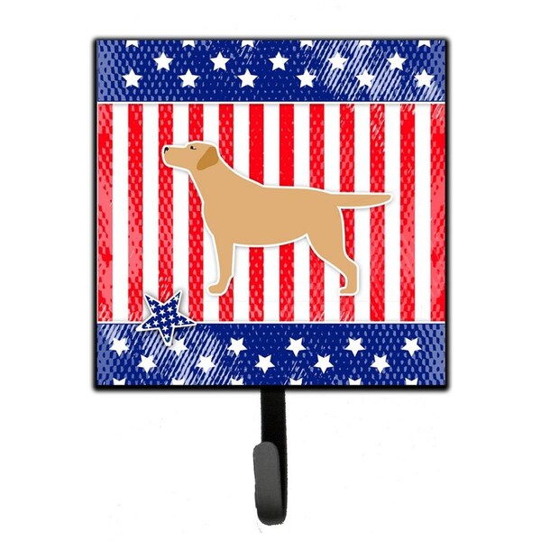 Carolines Treasures USA Patriotic Yellow Labrador Retriever Leash or Key Holder - BB3297SH4