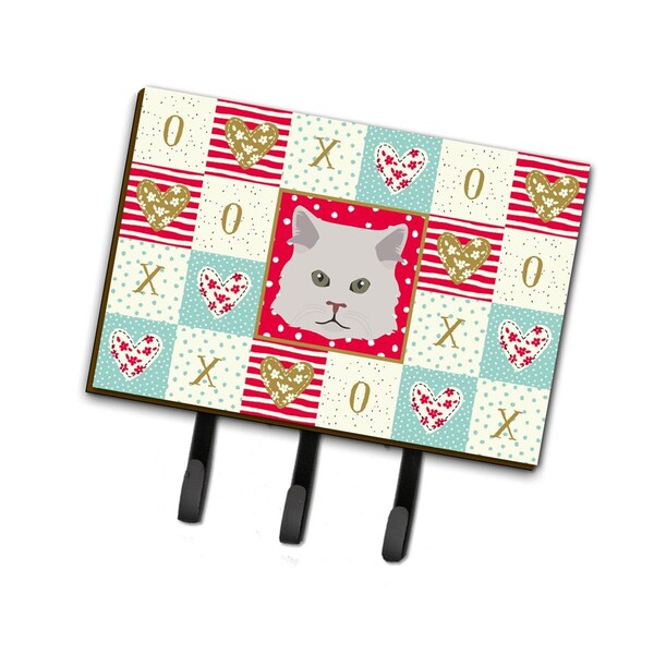 Carolines Treasures 6 x 2 x 9 in. Persian Traditional Cat Love Leash or Key Holder - CK5147TH68