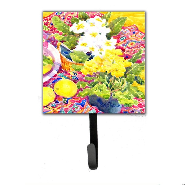 Carolines Treasures Primroses Flower Leash Holder Or Key Hook - 6062SH4