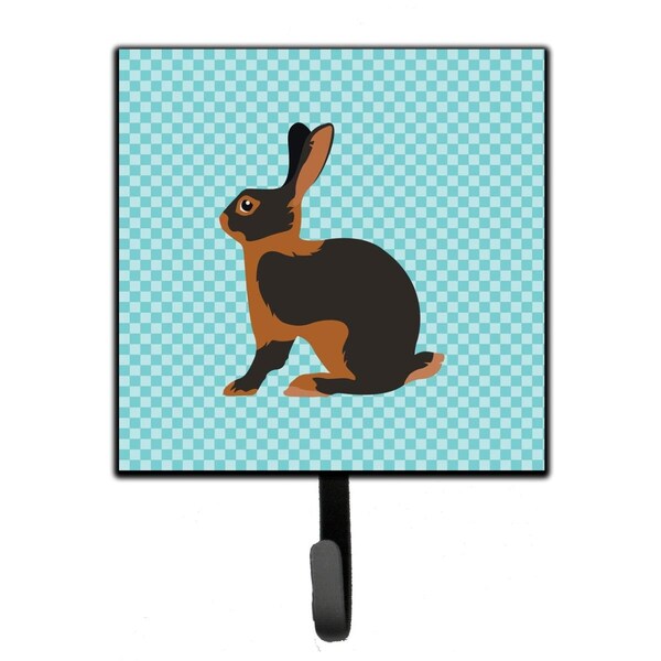 Jensendistributionservices Tan Rabbit Blue Check Leash or Key Holder - MI1710851