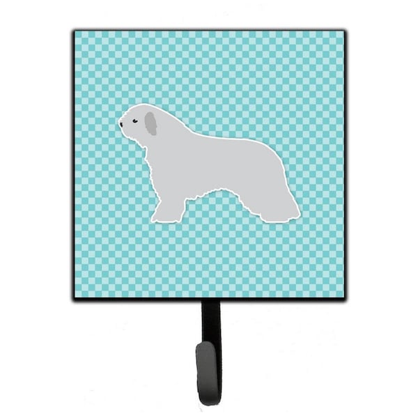 Jensendistributionservices Spanish Water Dog Checkerboard Blue Leash or Key Holder - MI1656570