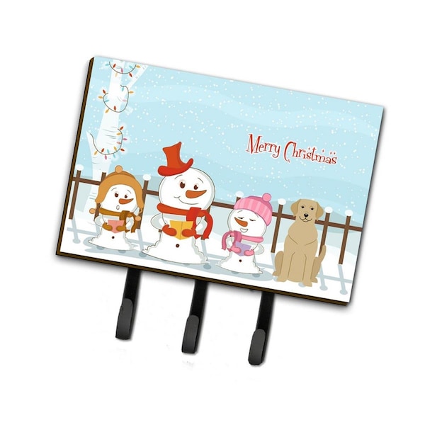 Carolines Treasures Merry Christmas Carolers Yellow Labrador Leash or Key Holder - BB2386TH68