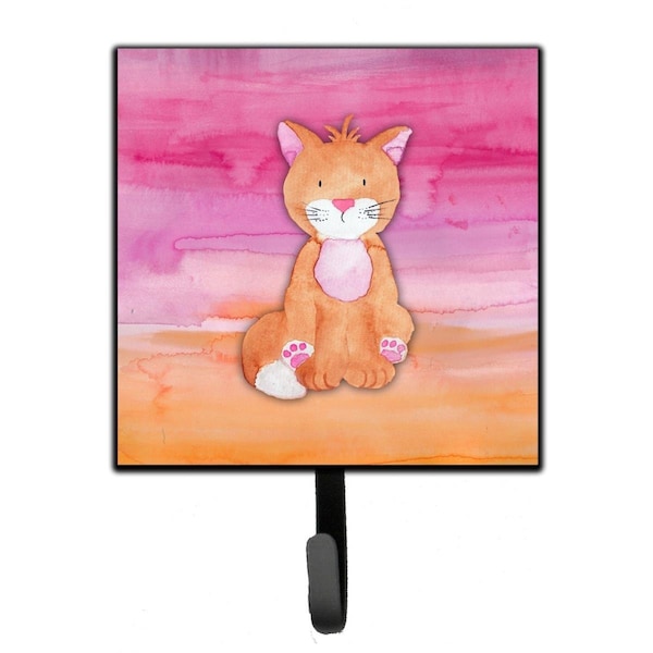Jensendistributionservices Orange Cat Watercolor Leash or Key Holder - MI2102462