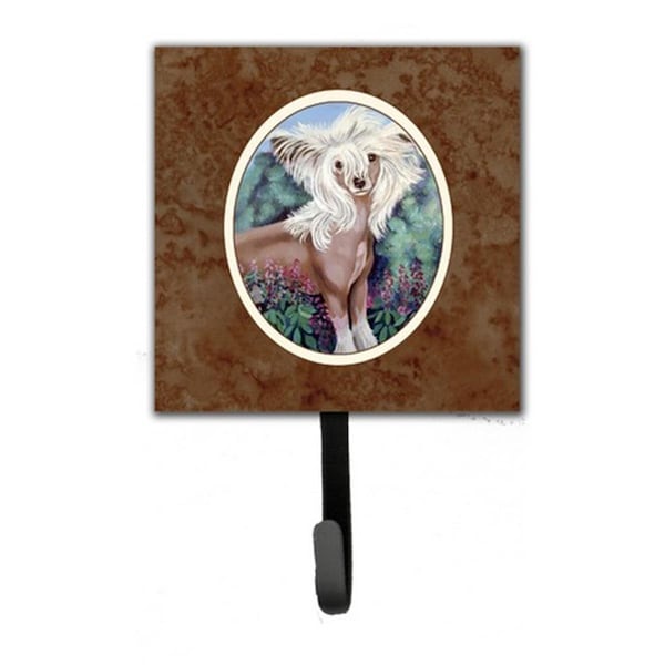 Jensendistributionservices Chinese Crested Leash or Key Holder, 6 x 1.25 x 4.25 in. - MI219356