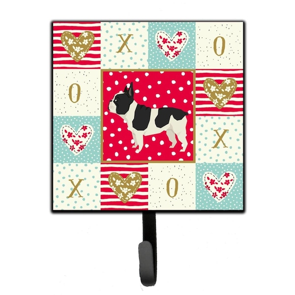 Carolines Treasures 4.25 x 1 x 7 in. French Bulldog Love Leash or Key Holder - CK5929SH4