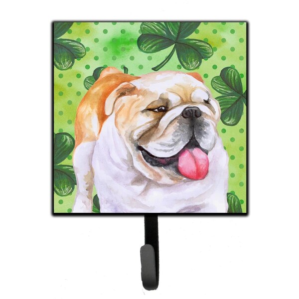 Carolines Treasures English Bulldog St.Patricks Leash or Key Holder - BB9813SH4