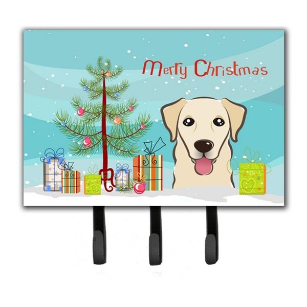 Jensendistributionservices Christmas Tree & Golden Retriever Leash or Key Holder - MI1720024
