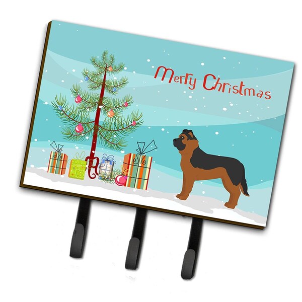 Carolines Treasures Black German Shepherd Mastiff Mix Christmas Tree Leash or Key Holder - CK3833TH68
