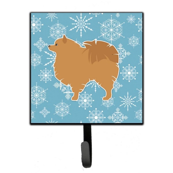 Carolines Treasures Winter Snowflake Pomeranian Leash or Key Holder - BB3542SH4