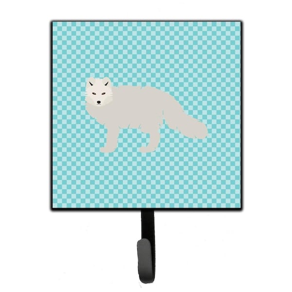 Carolines Treasures White Arctic Fox Blue Check Leash or Key Holder - BB8051SH4