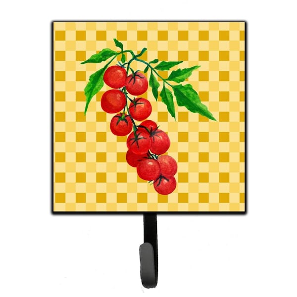 Carolines Treasures Cherry Tomato on Basketweave Leash or Key Holder - BB7194SH4