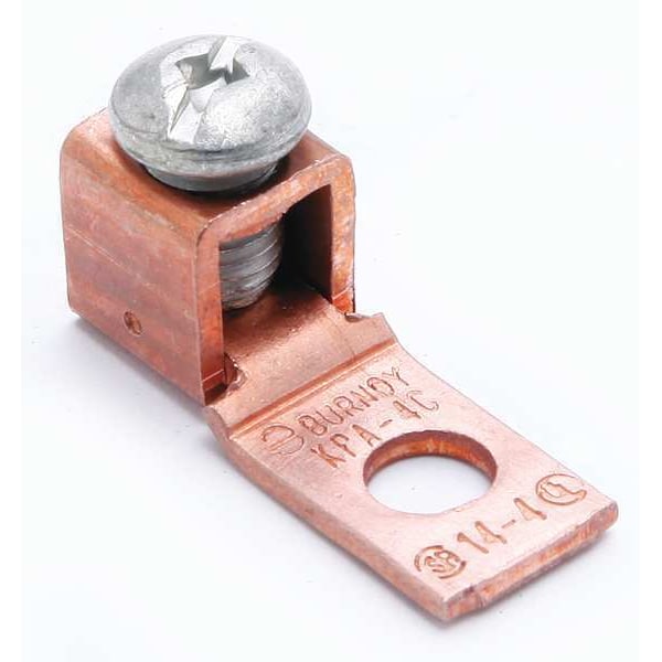 Conexión mecánica Burndy, Terminal, 4 a 14 AWG, 1 Cond - KPA4CUP